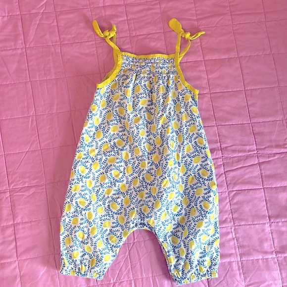 Baby Boden lemon romper in EUC - Picture 1 of 2